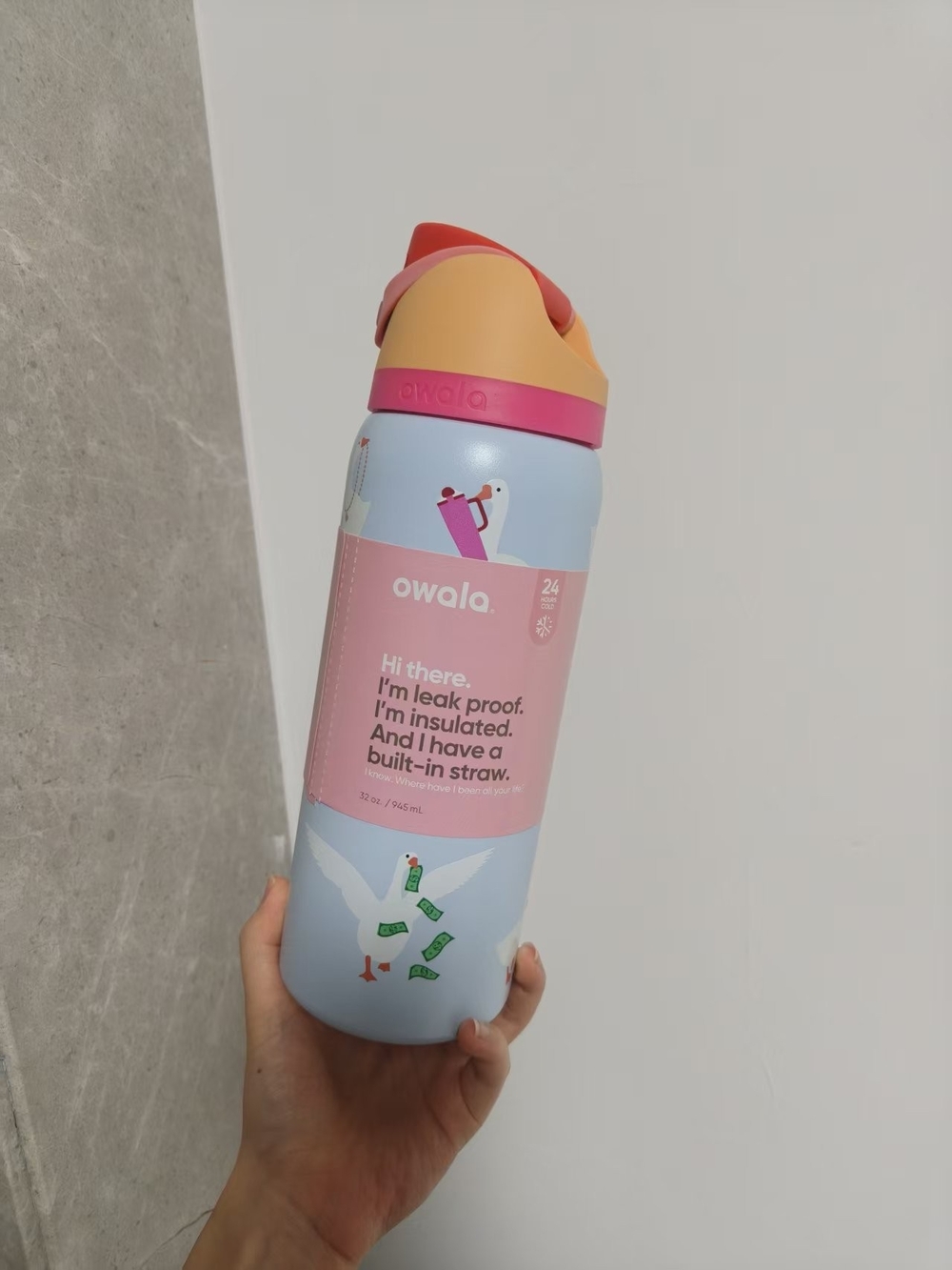 Owala UO Exclusive Silly Goose FreeSip 32 oz Water Bottle New In Box